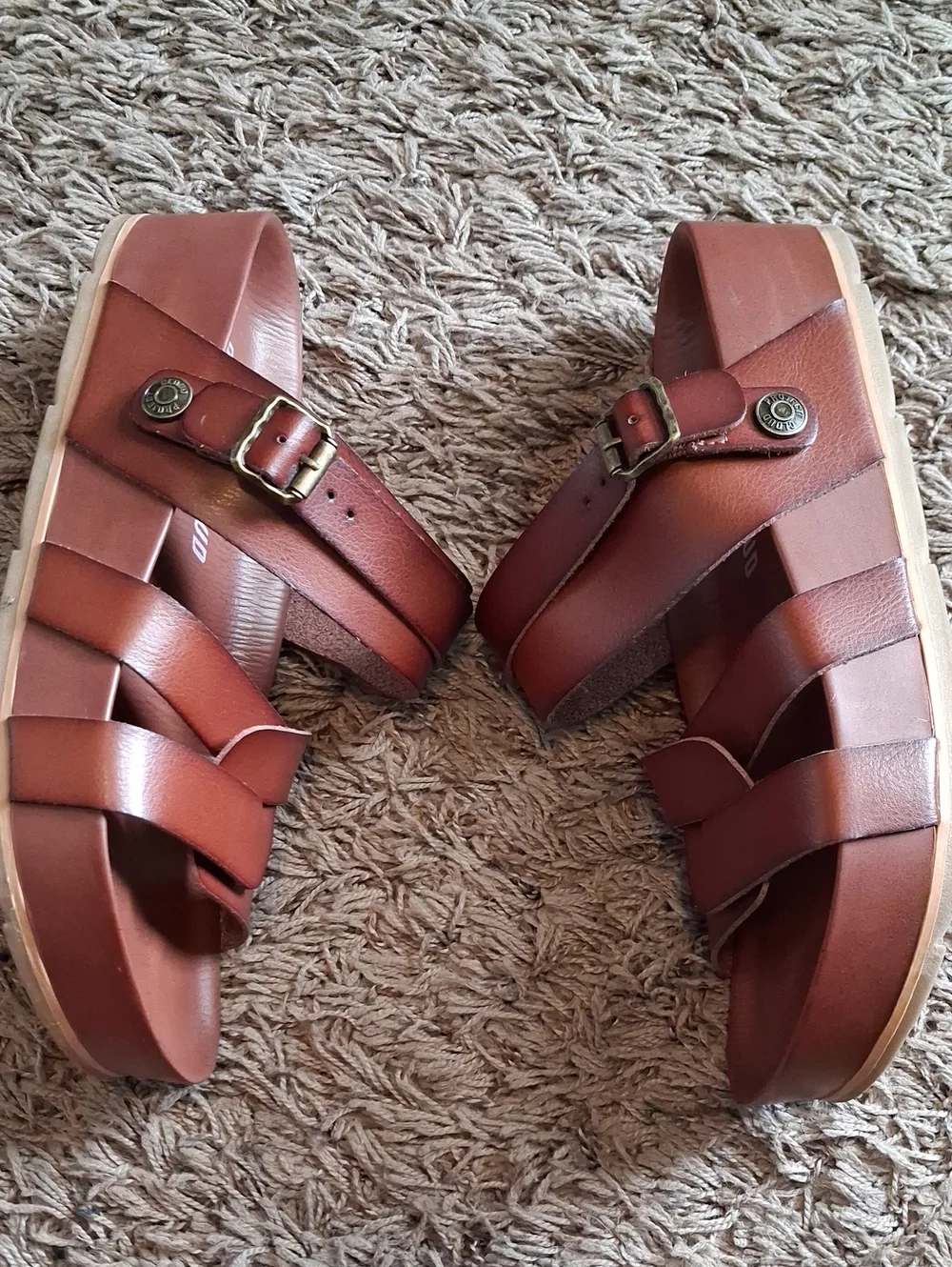 Women's Project Cloud Platform Sandals Strappy Wedges Size 10.5